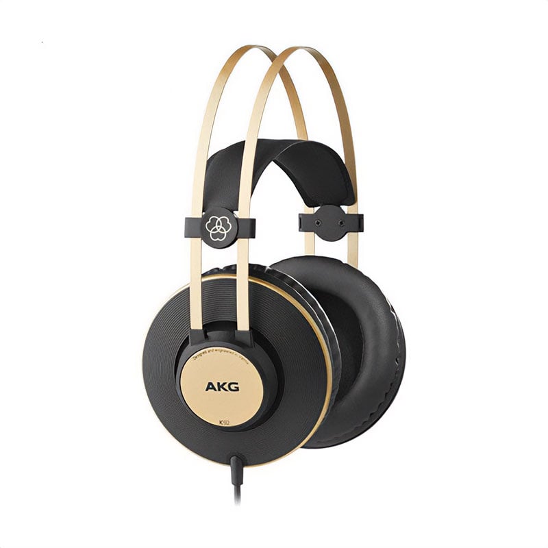 Дротові накладні навушники AKG K92 3.5 Mini-Jack/6.3 Jack чорно-золоті (3169H00030)
